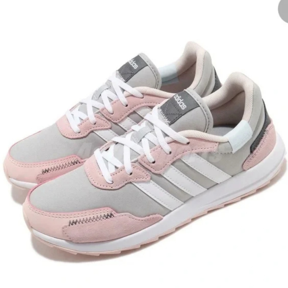 Adidas Retrorun Gray & Pink Shoes